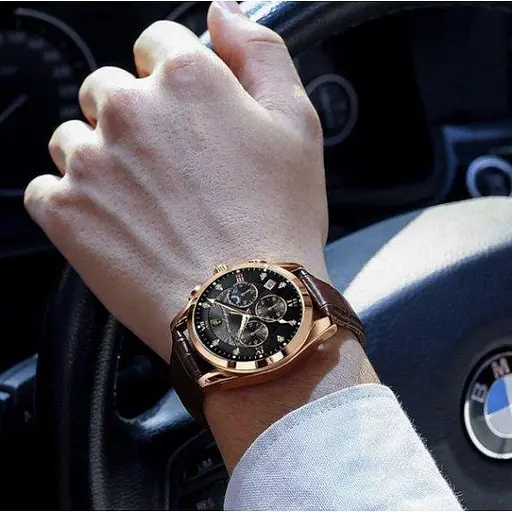 Часы мужские наручные Poedagar Magnat Gold - фото 9