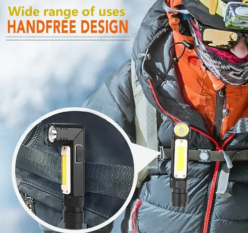 Фонарь с магнитом Goread Y112 USB XPG+COB 10000 лм IP65 - фото 7