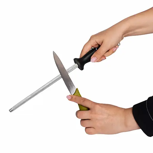 Мусат точилка для заточки для ножей и ножниц 37.5 см Черный 88136 - фото 2