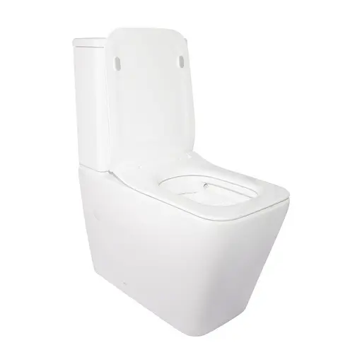 Унитаз-компакт Qtap Crow безободковый с сиденьем Soft Close QT05222170W, Белый - фото 2