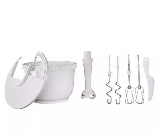 Ручной стационарный миксер с чашей, hand mixer set Silver Crest 300w - фото 3