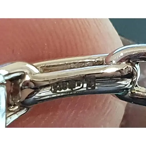 Срібне кільце Aurora Замочок з керамікою і фіанітами. С1157Ч 18 - фото 5