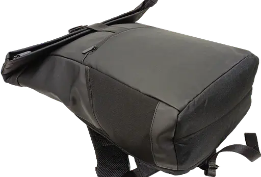 Прорезиненный молодежный рюкзак 18L Rolltop-Rucksack черный LS sum0028840 - фото 5