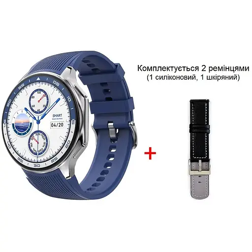 Умные часы NO.1 DT WATCH X с возможностью подключить наушники Серебристый - фото 6