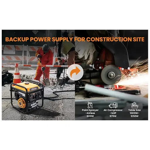 Генератор maXpeedingRODS MXR4500i (3,5 kW), 220V, 50Hz, 7.5л, ручний запуск (mxr4500i) - фото 7