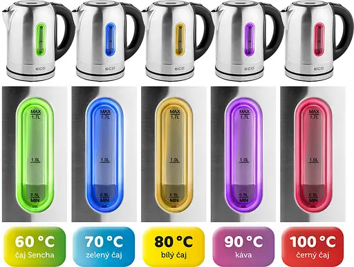 Чайник ECG RK 1785 Colore - фото 7