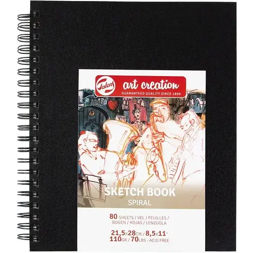 Блокнот на спіралі Royal Talens Art Creation 21.5х28см 110г/м2 80л - фото 1