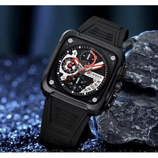 Чоловічий наручний годинник Curren Active (Чорний) - фото 3