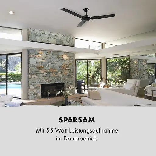 Стельовий вентилятор Klarstein Spin Doctor Ø 122 см 9963 м³/год 56 Вт (10028296) - фото 6