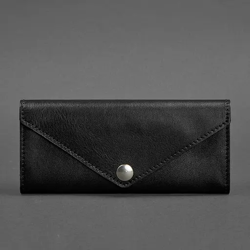 Женский кожаный кошелек Керри 1.0 черный Krast - фото 6