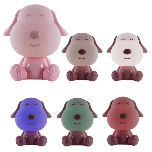 Світильник-нічник  Kite LED з акумулятором Doggy рожевий (K24-491-3-2) - фото 3