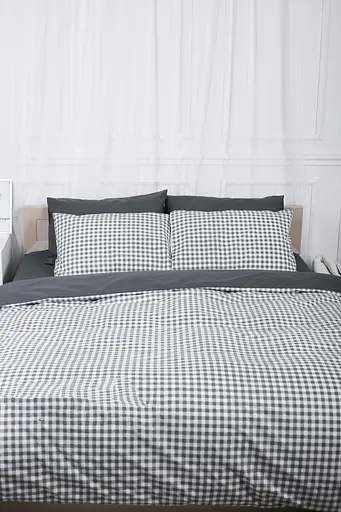 Підковдра Moon&Star Ranforce Elite Gray Square Полуторна Євро 160x220 см - фото 2