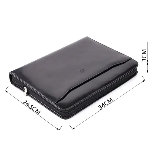 Оригинальная папка с блокнотом из гладкой натуральной кожи TONY PEROTTI 34х24,5х3 см 000315703 - фото 3