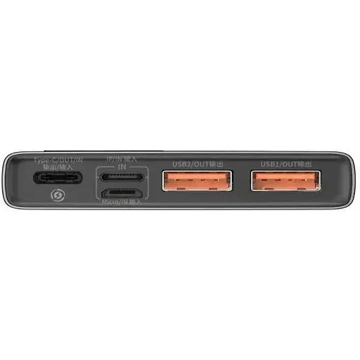 Power Bank Baseus Adaman Metal Digital Display Quick 10000mAh 22.5W Black (PPAD000001) - фото 4