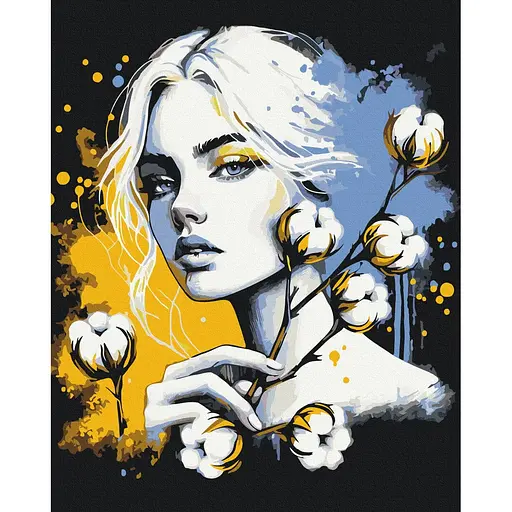 Картина за номерами на підрамнику Brushme Квітка сили Анна Грицюк