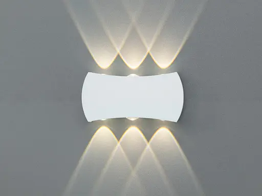 Фасадний LED світильник білий 4 промені 4 Вт - фото 1