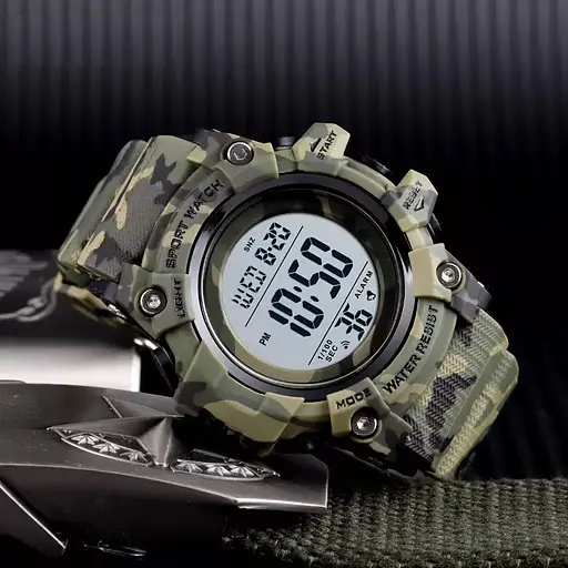 Часы наручные мужские Skmei 1552 Camouflage Green, 1552CMGN (17154) - фото 4