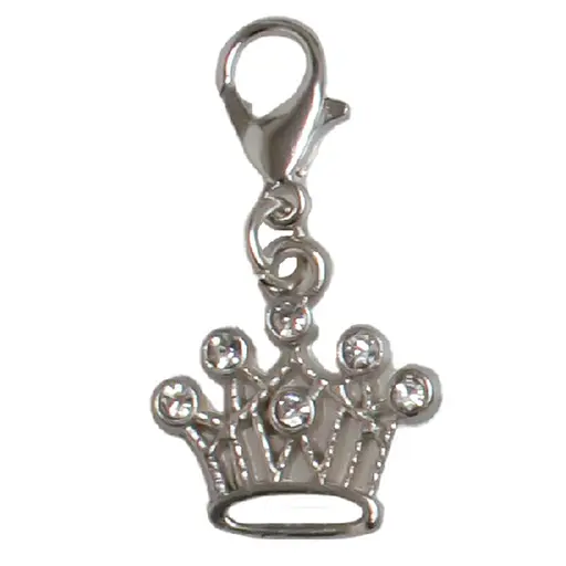 Подвеска на ошейник TatraРet Expert корона с серебряными камешками 3.5 см 