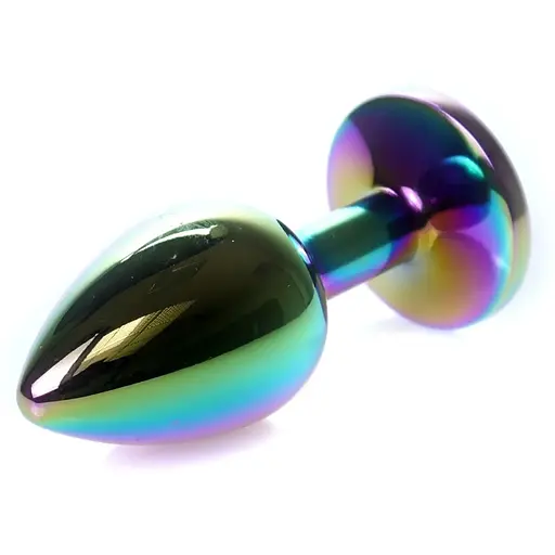 Анальна пробка Boss Of Toys Boss Series - Jewellery MulticOlour Plug Clear S, BS6400116, Радуга - фото 4