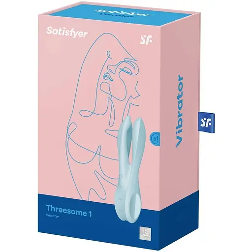 Кліторальний вібратор Satisfyer Threesome 1 Pink Light Blue - фото 7
