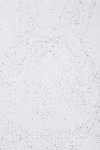 Набір для розпису по номерах "Кролик парашутист" 40*50 см, IDEA2-GX47521, ТМ "99IDEAS" - фото 7