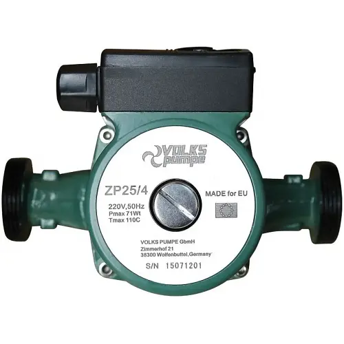 Циркуляційний насос Volks pumpe ZP25/4 180 мм + гайки