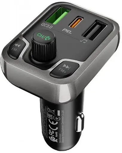 Автомобільний FM модулятор Borofone BC38 bluetooth PD20W+QC3.0 - фото 8