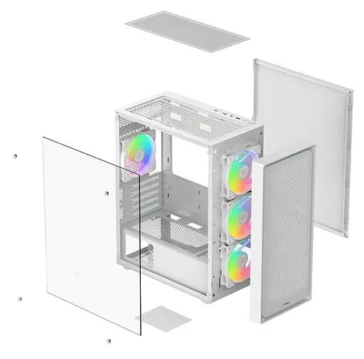 Корпус Ocypus GAMMA C50 WH ARGB (GAMMA-C50-WHG400XX-GL) без блока питания - фото 5