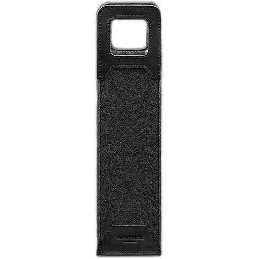 Чехол для вина BlankNote Crazy Horse 1.0 из фетра с кожаными вставками черный  - фото 1