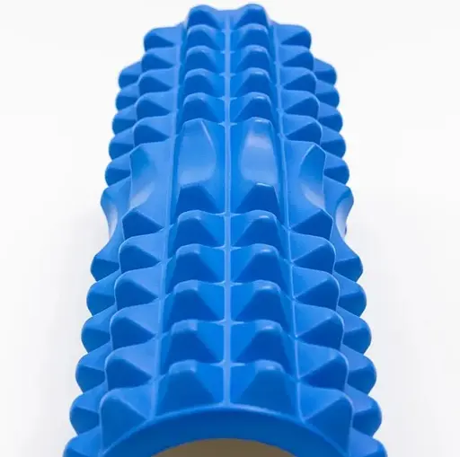 Масажний ролик (роллер) PowerPlay 4405 EVA Massage Roller Синій 33x12 см (PP_4405_Blue) - фото 2