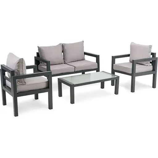 Комплект садовой мебели Di Volio Brescia 2 серый/светло-серый - фото 4