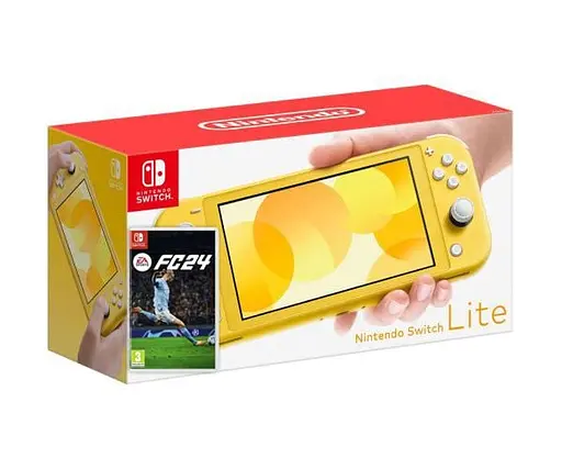 Ігрова консоль Nintendo Switch Lite Yellow + Гра EA SPORTS FC 24 російська версія - фото 2