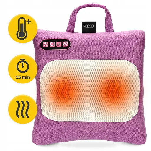 Подушка-массажер 4FIZJO Shiatsu Lite Violet (P-5905973404129) - фото 3