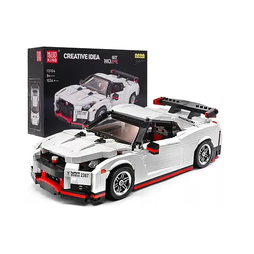 Конструктор дитячий спортивний автомобіль 1034 шт білий