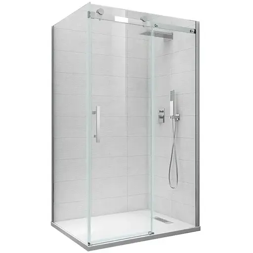 Бічна стінка для кабіни Koer SR SW01-90x200-TR-07 прозоре скло Easy Clean 8 мм, graphite KR5382, прозоре, графіт - фото 1