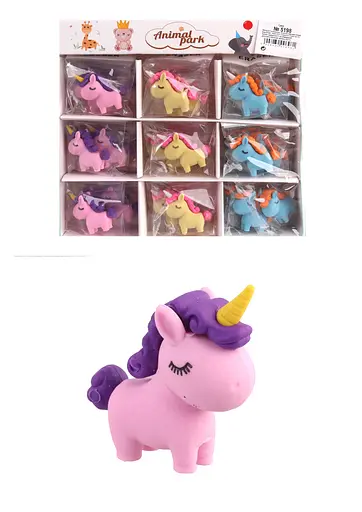 Ластик Єдиноріг, 36 шт., 5198