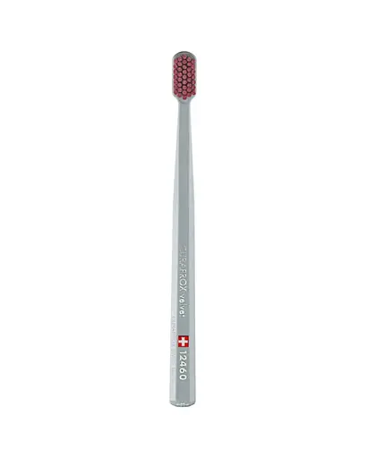 Зубна щітка Curaprox Velvet 12460 сіра з бордовим - фото 2