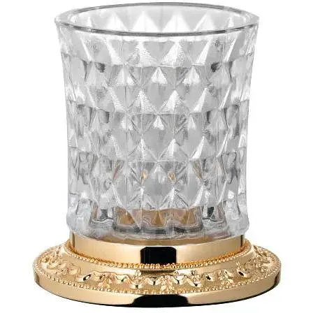 Склянка для зубних щіток Kugu Odeon Freestand 450G золотий - фото 1