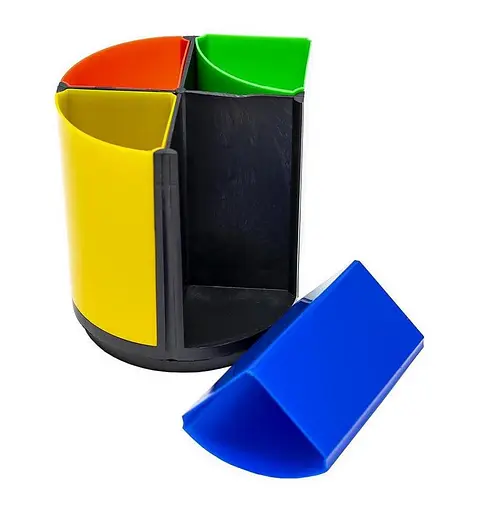 Стакан для ручек COLOR-IT 468 Пластиковый 10х10х11 см