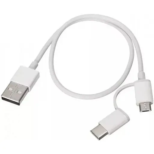 Кабель двойной Xiaomi Mi cable 2 в 1 мicro USB + Type-C SJV4082TY