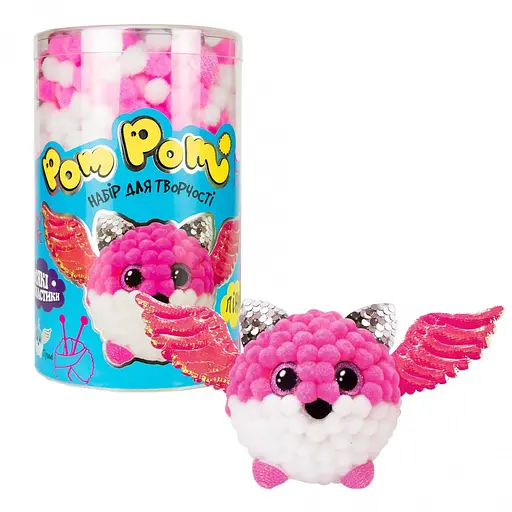 Дитячий набір для творчості "Pom pom Пінкі" Strateg 32015 (укр.) - фото 1