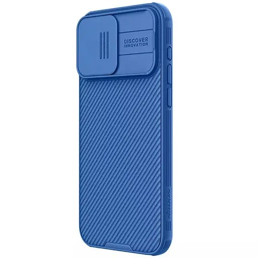 Карбонова накладка Nillkin CamShield Pro Magnetic для Apple iPhone 15 Pro Max 6.7 Blue - фото 2
