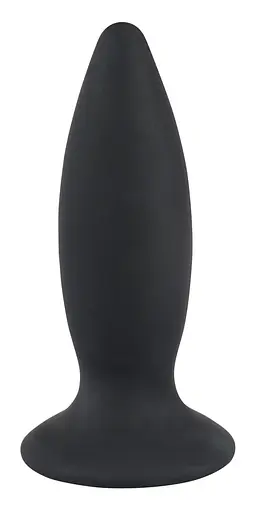 Анальна пробка Black Velvets Rechargeable Plug Small 11 см (чорний)