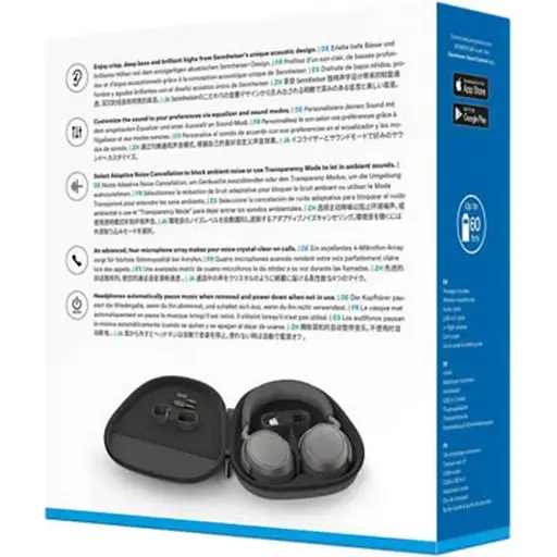 Наушники с микрофоном Sennheiser MOMENTUM 4 Wireless Graphite (700383) - фото 9