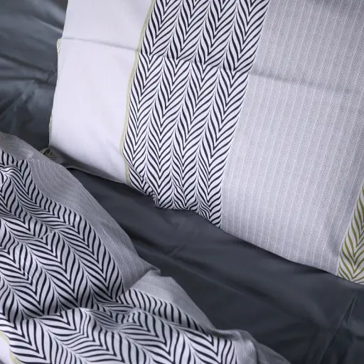 Комплект постельного белья MirSon Сатин Geometric comfort 143х210 см (2200011123868) - фото 5