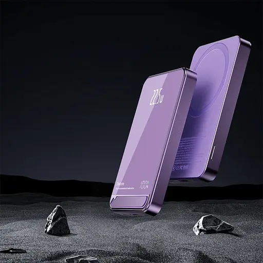 Повербанк PowerBank H1S MagSafe Delicate 10000 mAh 22.5 W для iPhone фіолетовий - фото 2