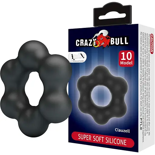 Ерекційне кільце Crazy Bull Clauzell 6 см чорне - фото 4