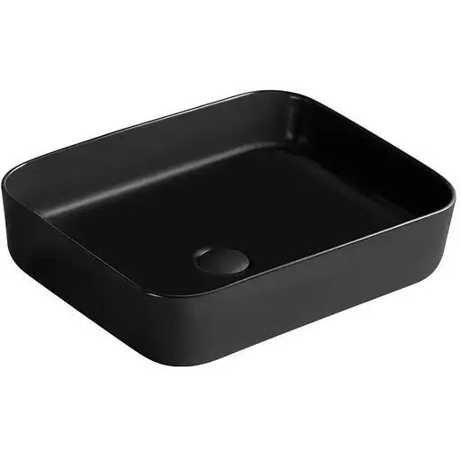 Умивальник Dusel Cubis 500251B, Чорний матовий - фото 1