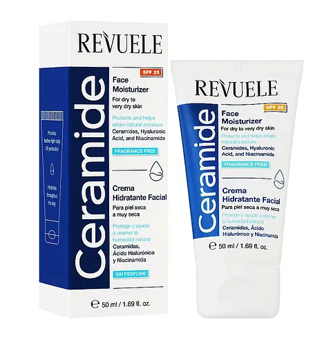 Увлажняющий крем для лица SPF 25 Ceramide Revuele 50 мл - фото 2