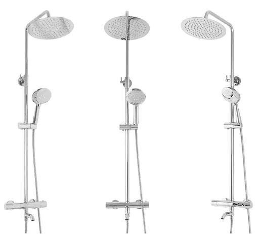 Душовя система Rea Lungo з термостатом та виливом хром REA-P6607, Хром - фото 9